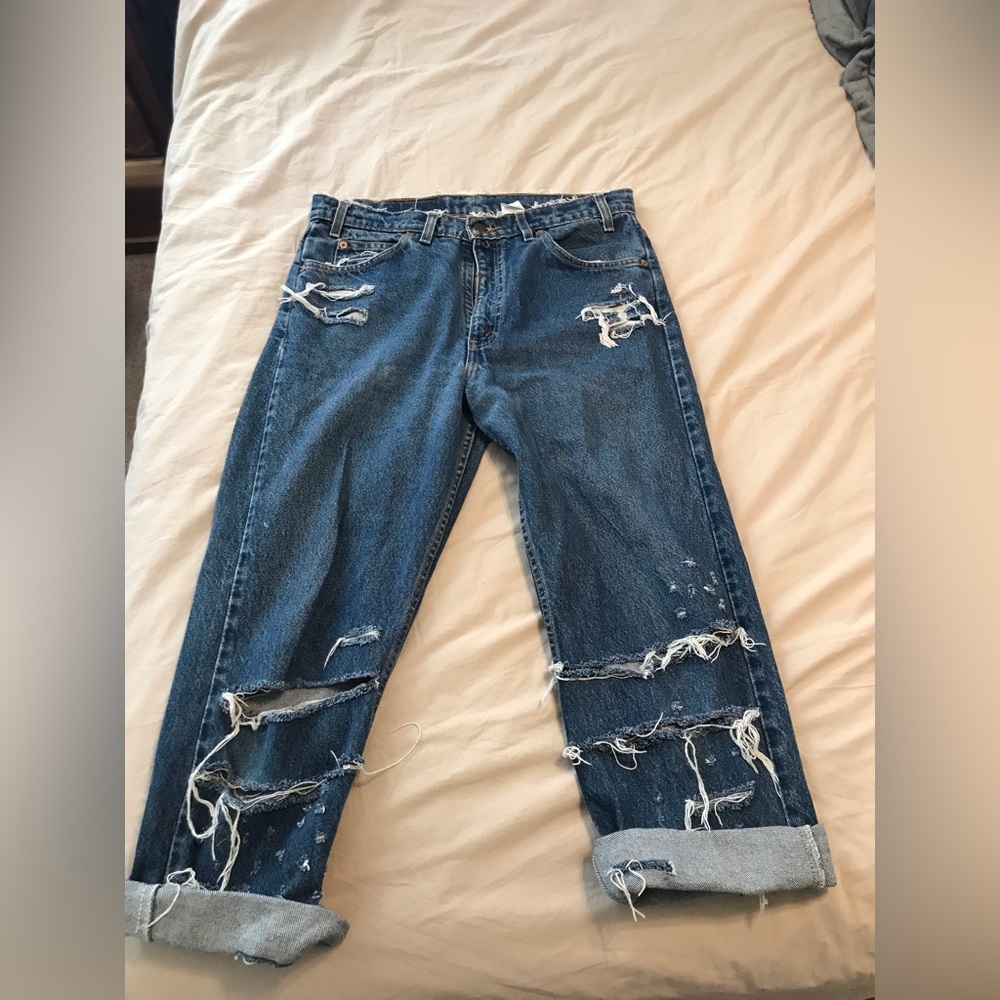 Distressed Vintage 505 Jeans